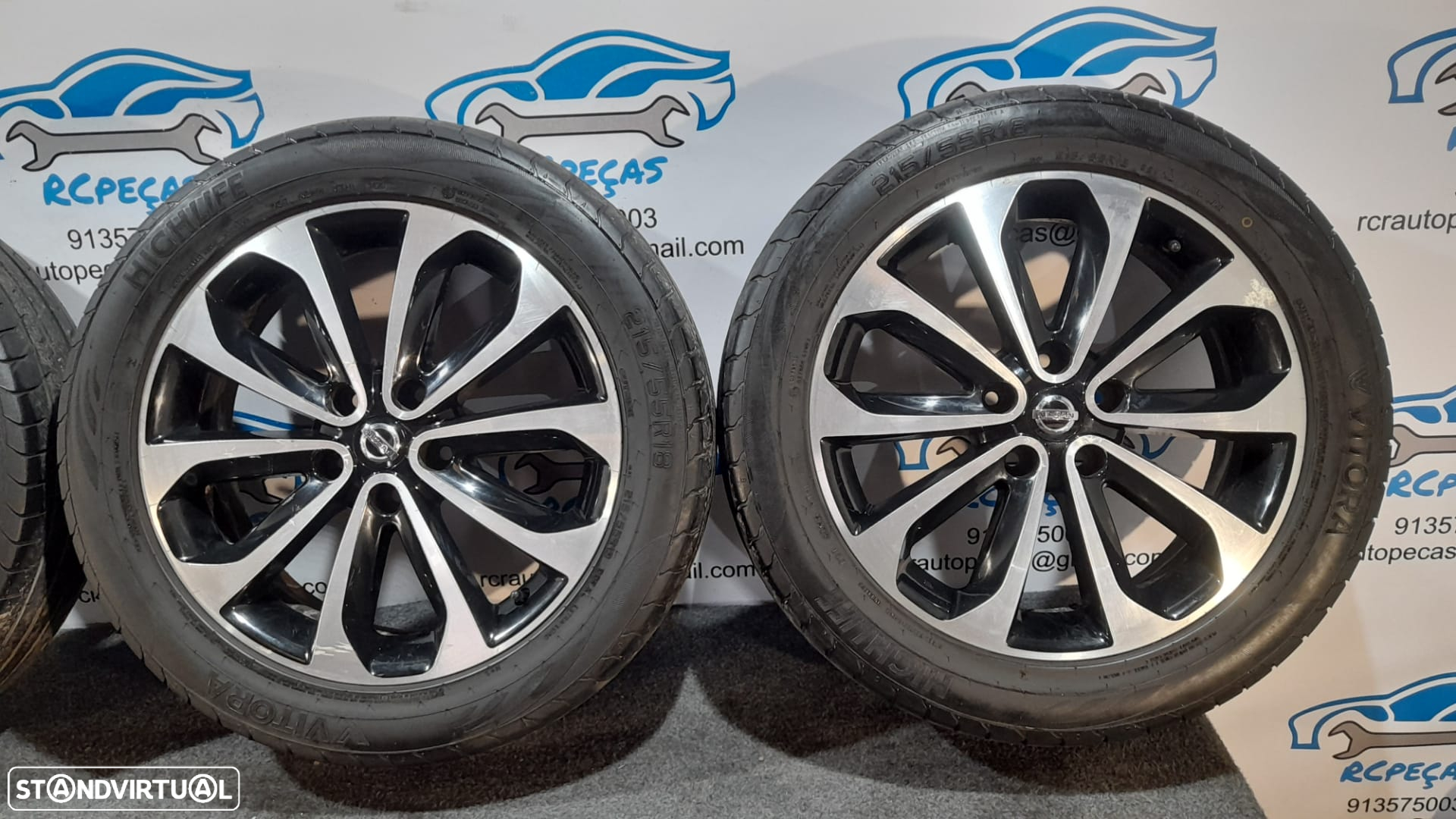 JANTES ORIGINAIS NISSAN QASHQAI TEKNA I 1 MK1 J10 NJ10 JJ10E 18 POLEGADAS 6.5J ET40 5X114.3 JUKE - 7