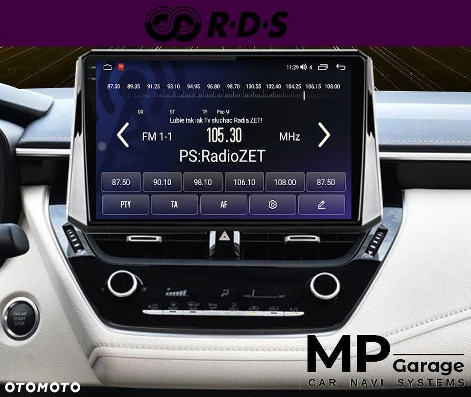 Nawigacja Toyota Corolla/Auris E210 Android11 CarPlay/AA 4G LTE Qled - 5