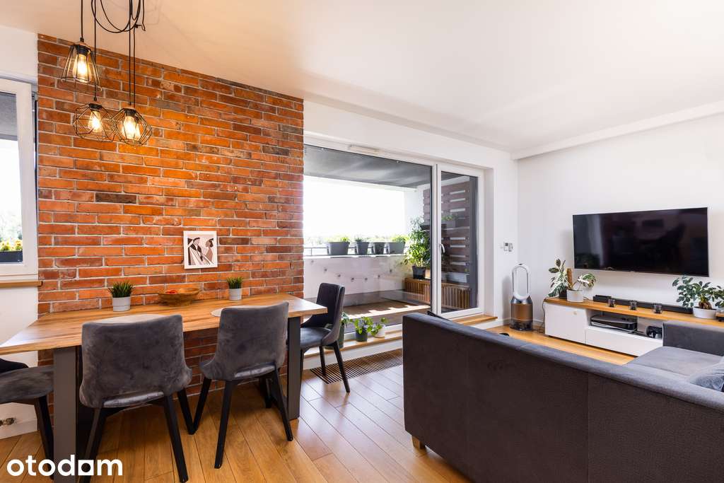 Śliczne, przytulne, zadbane 3 pok. ogromna loggia