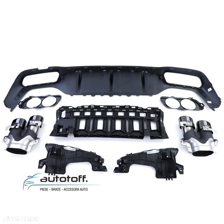 Difuzor compatibil cu Mercedes W213 E-Class (2016+) E53 Design Full Black - 8