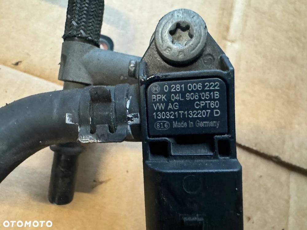 CZUJNIK CISNIENIA SPALIN AUDI VW SKODA 2.0 TDI CRB 0281006222 - 2