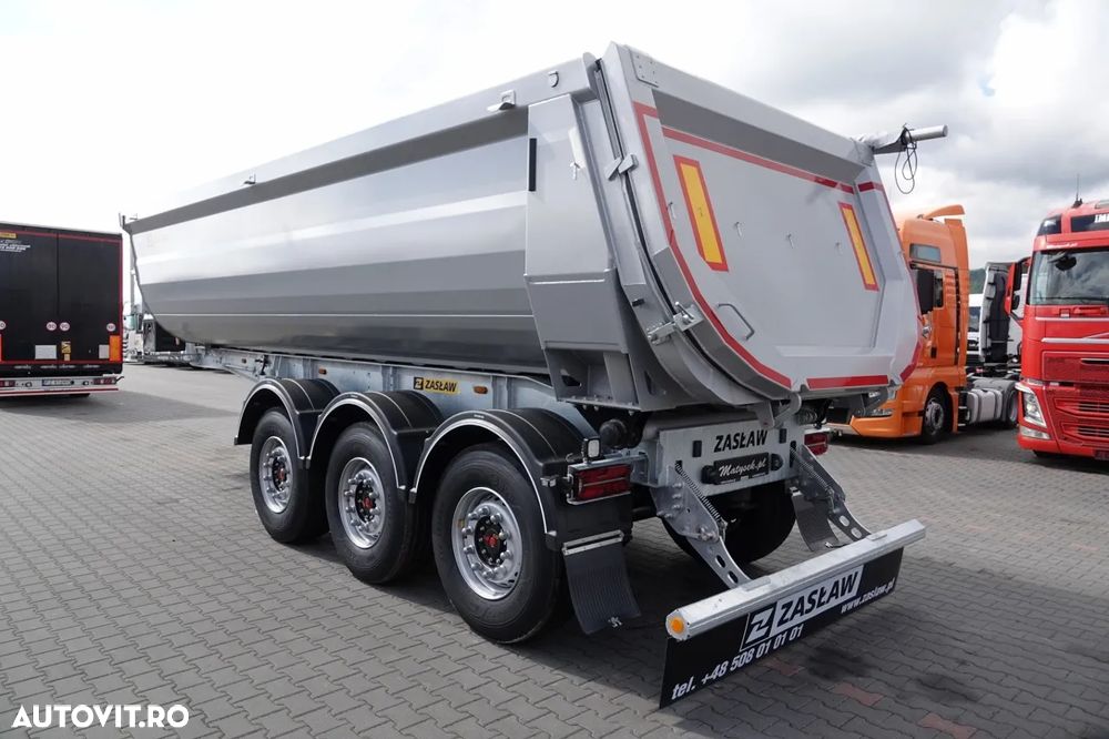 Zaslaw TIPPER 26 m3 / NOU / OȚEL / CUBA DE ȘOLARE HP / AXIE DE RIFAT / SAF / 2025 - 5