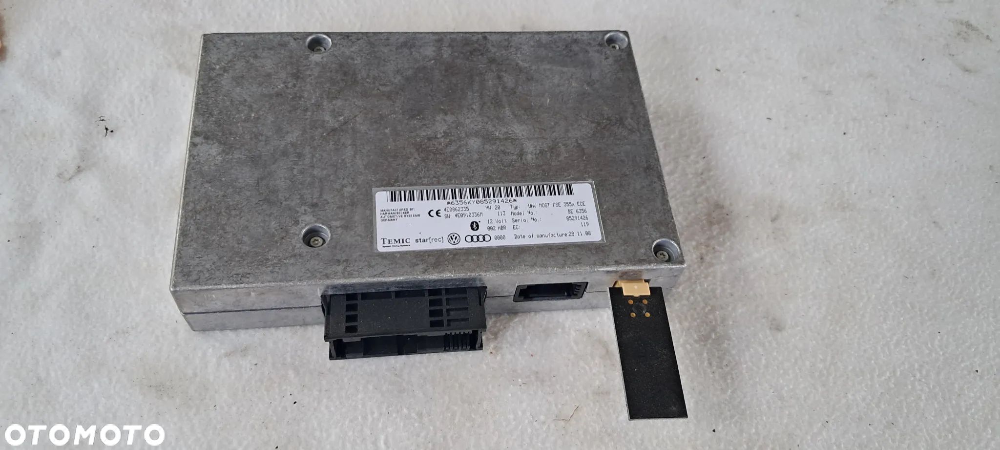 Moduł Sterownik Komputer Bluetooth Audi A4 B8 A5 4E0862335 4E0910336M - 1