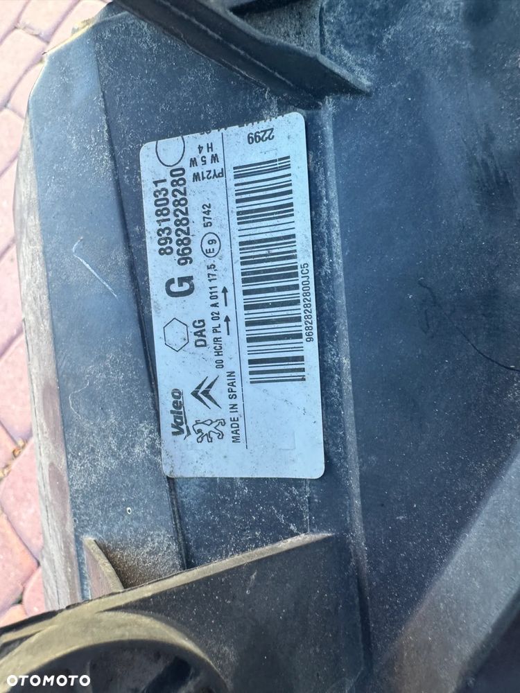 LAMPA PRZÓD PRZEDNIA LEWA PARTNER BERLINGO 9682828280 - 5
