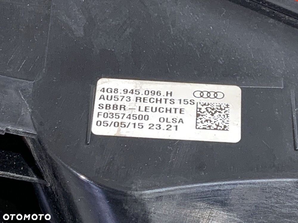 LAMPA PRAWY TYŁ  AUDI A7 Sportback (4GA, 4GF) 2010 - 2018 RS7 quattro 412 kW [560 KM] benzyna 2013 - 5