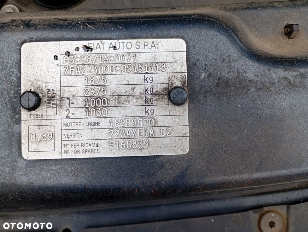 FIAT DOBLO I 00-04 1.9 JTD OSŁONA PRZECIWSŁONECZNA PRAWA LEWA DASZEK - 23