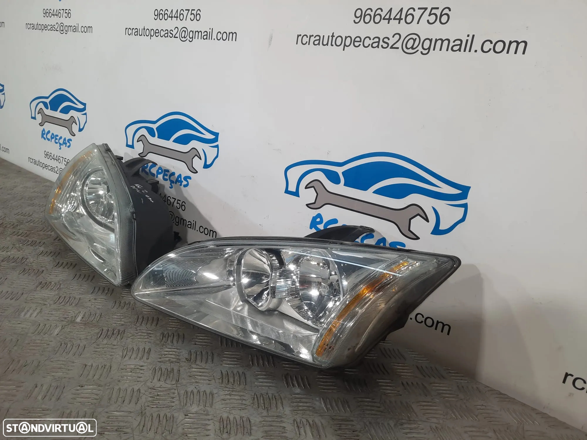 OTICA OTICAS ESQUERDA DIREITA FORD FOCUS II 2 MK2 OPTICA OPTICAS FAROL FAROIS ORIGINAL - 5