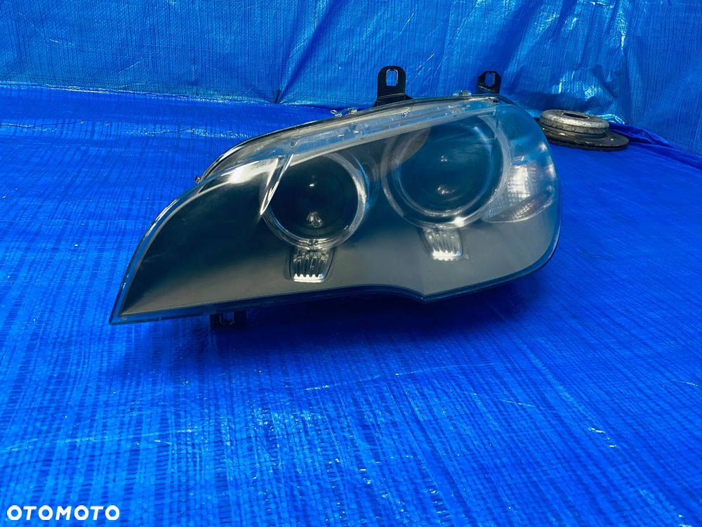 REFLEKTOR LAMPA LEWA PRAWA LEWY PRAWY PRZÓD PRZEDNIA XENON KSENON BI-XENON NIESKRĘTNY LCI BMW X5 E70 LIFT 11R ; 7240787 7240788 63117240787 63117240788 ORYGINAŁ EUROPA - 12
