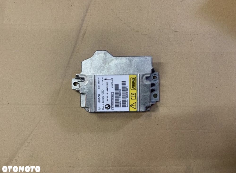 9184432 moduł sterownik poduszek powietrznych bmw 1 e81 e87 3 e90 e91 - 1