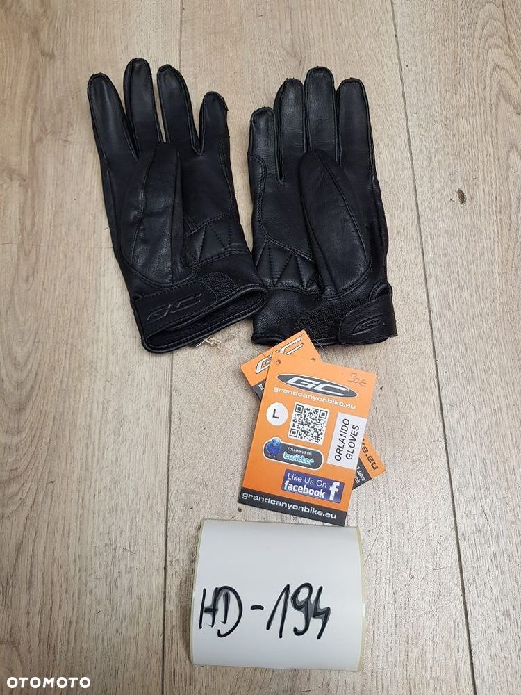 Rękawiczki skórzane na Motocykl Skuter Rozmiar L - 1