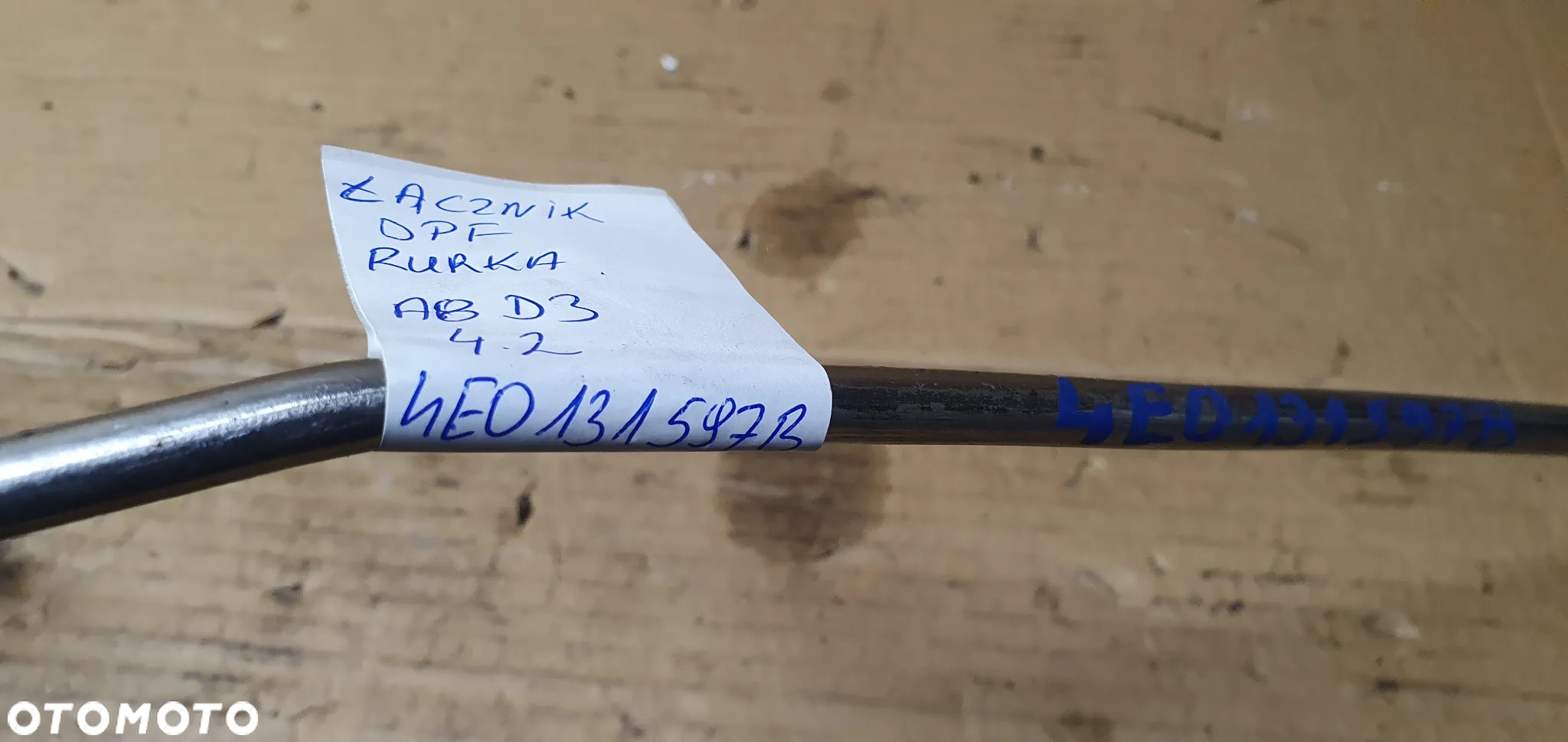 Przewód rurka wąż DPF Audi A8 D3 4.2 TDI 4E0131597B - 8