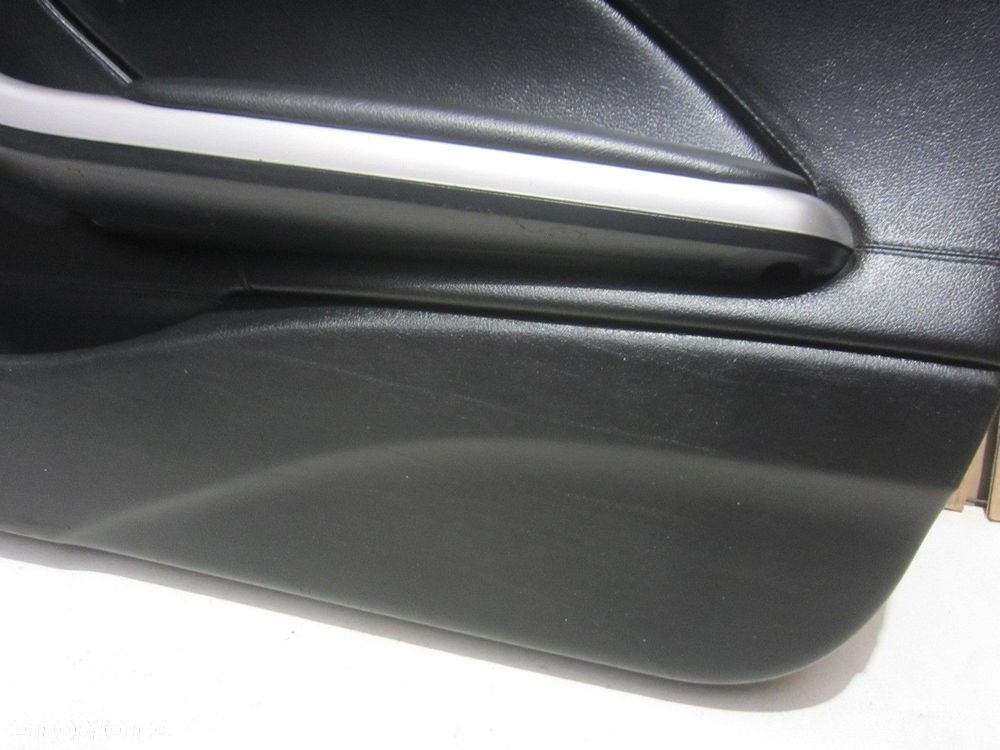 BMW E46 COUPE CABRIO BOCZEK PRAWY TAPICERKA DRZWI CZARNA SKÓRA SKÓRZANY - 6