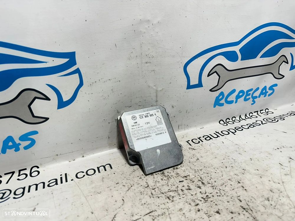 .Módulo Centralina Airbag SRS Original VAG Volkswagen Skoda 1C0909605K 2001 - 2015 - 3