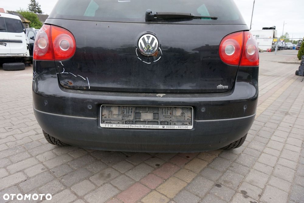 ZDERZAK TYLNY GOLF V 5D HB LC9Z  CZARNY VOLKSWAGEN 2003-2009 - 1