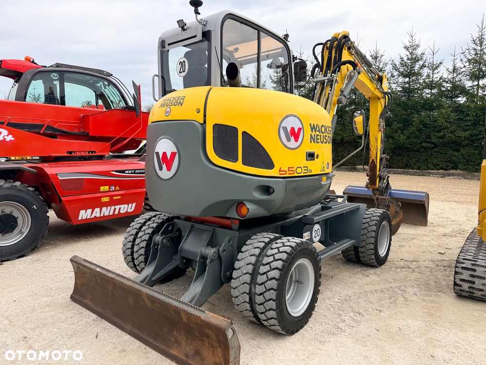 Wacker Neuson Koparka Kołowa 6 TON Wacker NEUSON 6503 -2 Pług Ramię Long 3 Łamane POWERTILT Lenhoff Klimatyzacja łyżki przedsiębierne MS03 6503 ew65 wiertnica łuparka widły grabie - 7