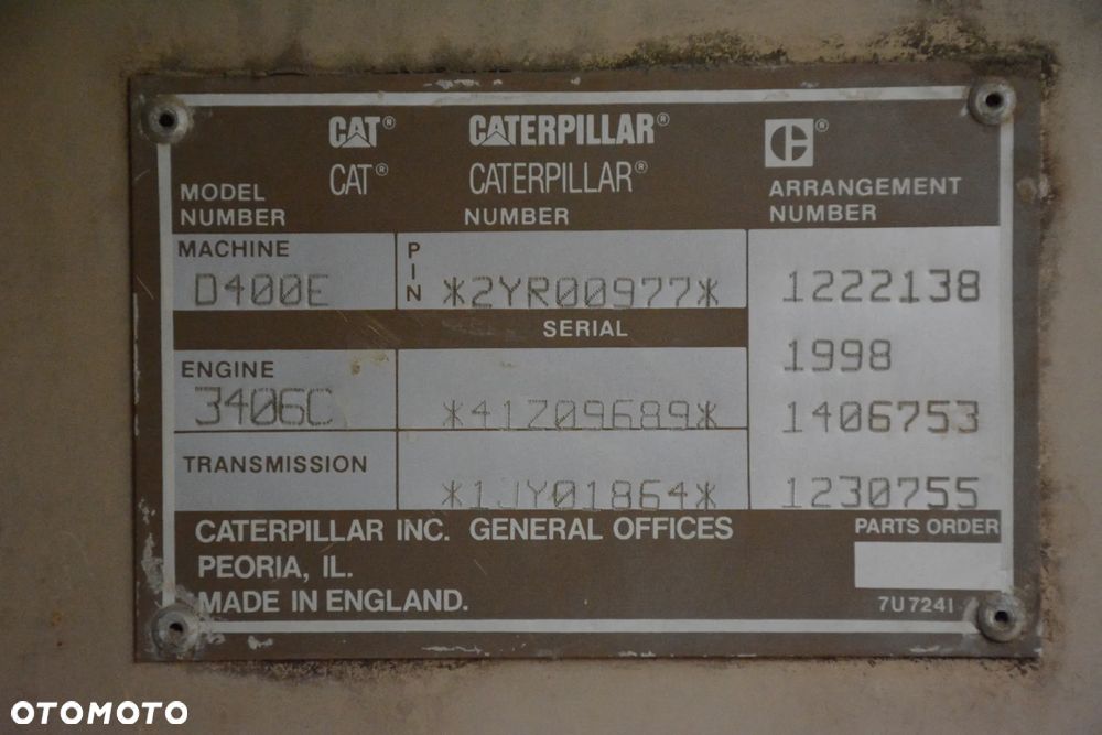 Caterpillar D400E / 1998r / 24190h / Opony 95% / Grzana paka - 23