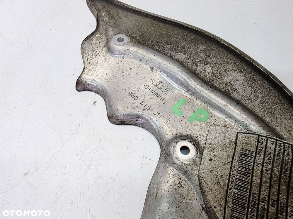 OSŁONA TARCZY HAMULCOWEJ LEWY PRZÓD AUDI A4 B9 A5 Q5 FY 8W0615311E - 1