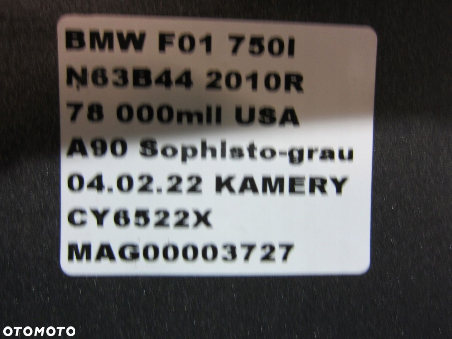LISTWA PROGOWA NAKŁADKA LEWA PRAWA BMW F01 MPAKIET - 3