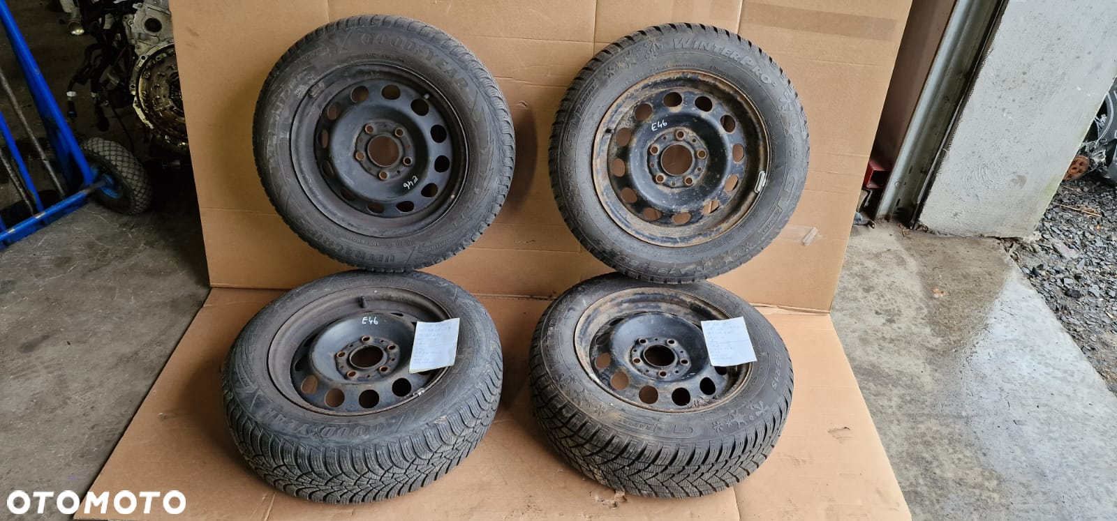 4X Felga stalowa BMW 3 E46 5x120 6,5J 15 H2 195/65 IS42 R15 - 2