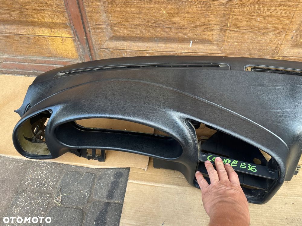 deska rozdzielcza konsola bmw e36 coupe cabrio czarna pod airbag - 5