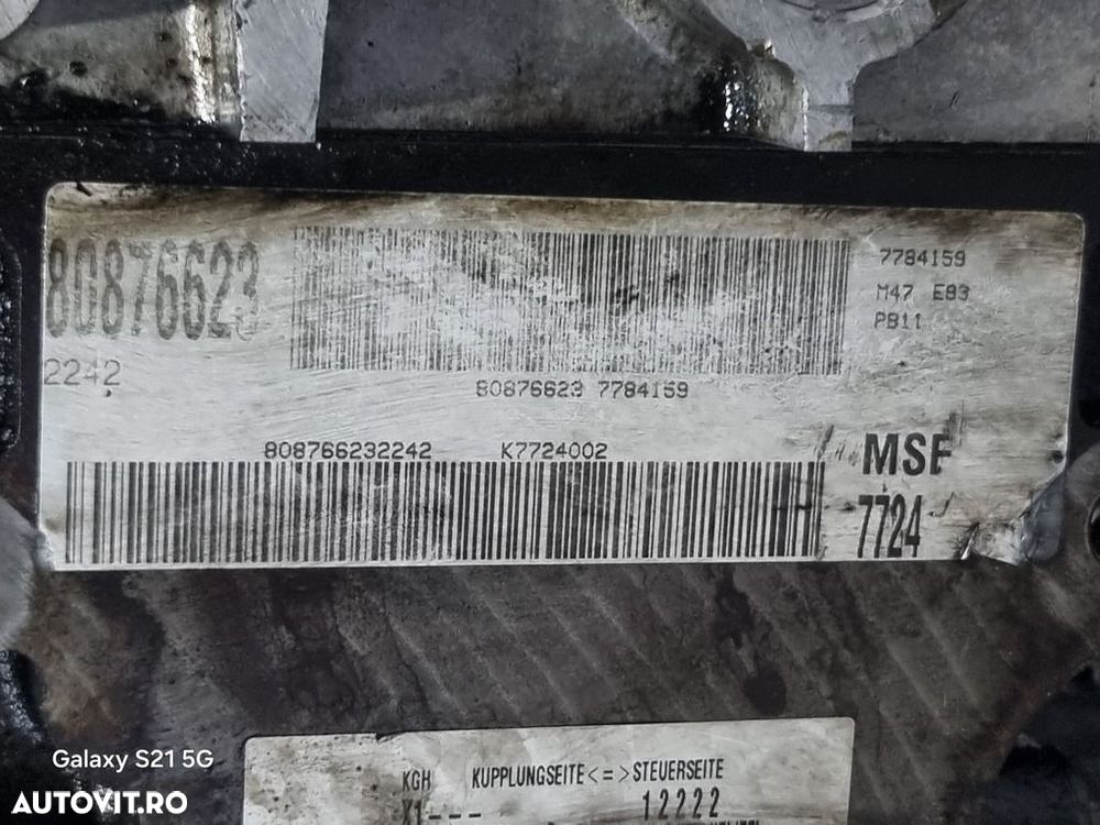 Motor BMW X3 E83 Facelift 2.0 Diesel 2006 - 2010 150CP Manuala M47 Euro4 (1368) Diesel ... - 6