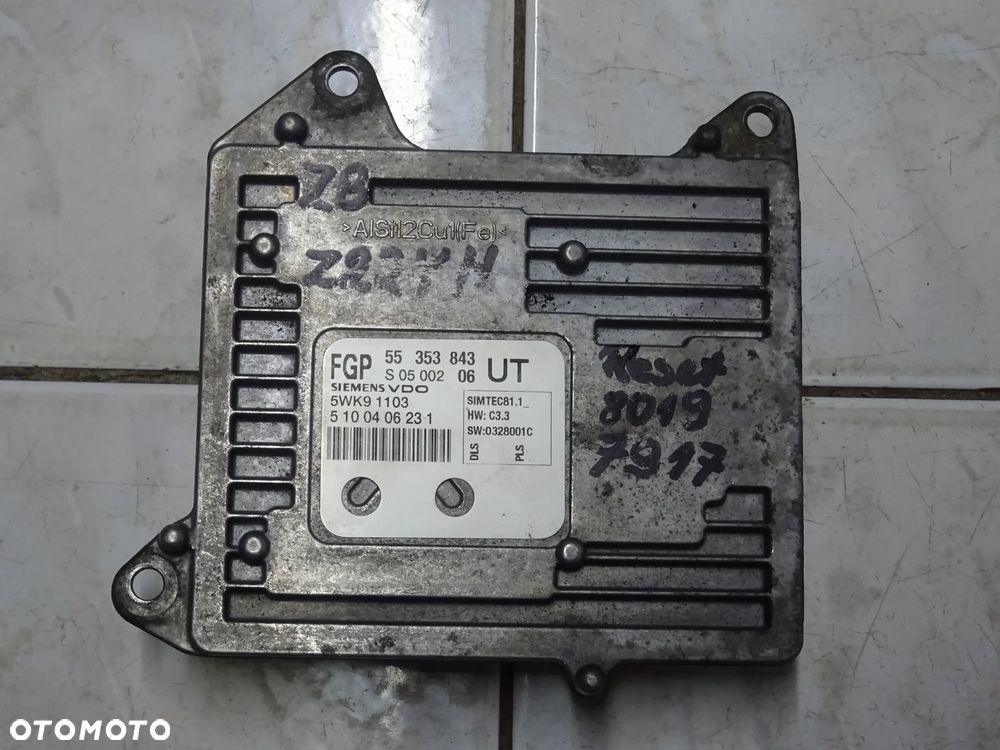 STEROWNIK KOMPUTER SILNIKA 2,2 DIRECT Z22YH OPEL VECTRA C SIGNUM ZAFIRA B ASTRA H PIN CARPASS PROGRAMOWANIE - 3