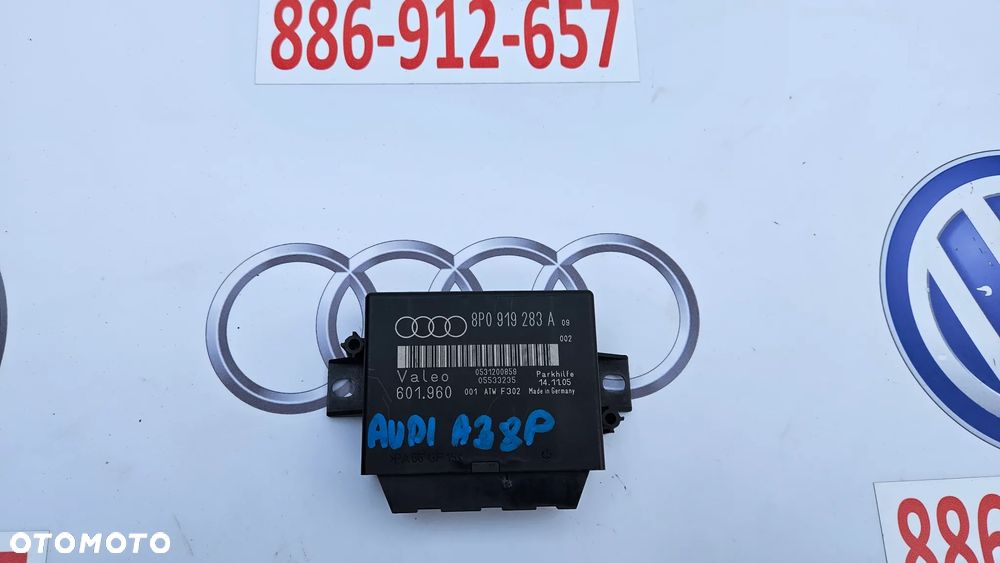 Audi A3 8P Moduł czujników parkowania Sterownik PDC 8P0919283A - 1