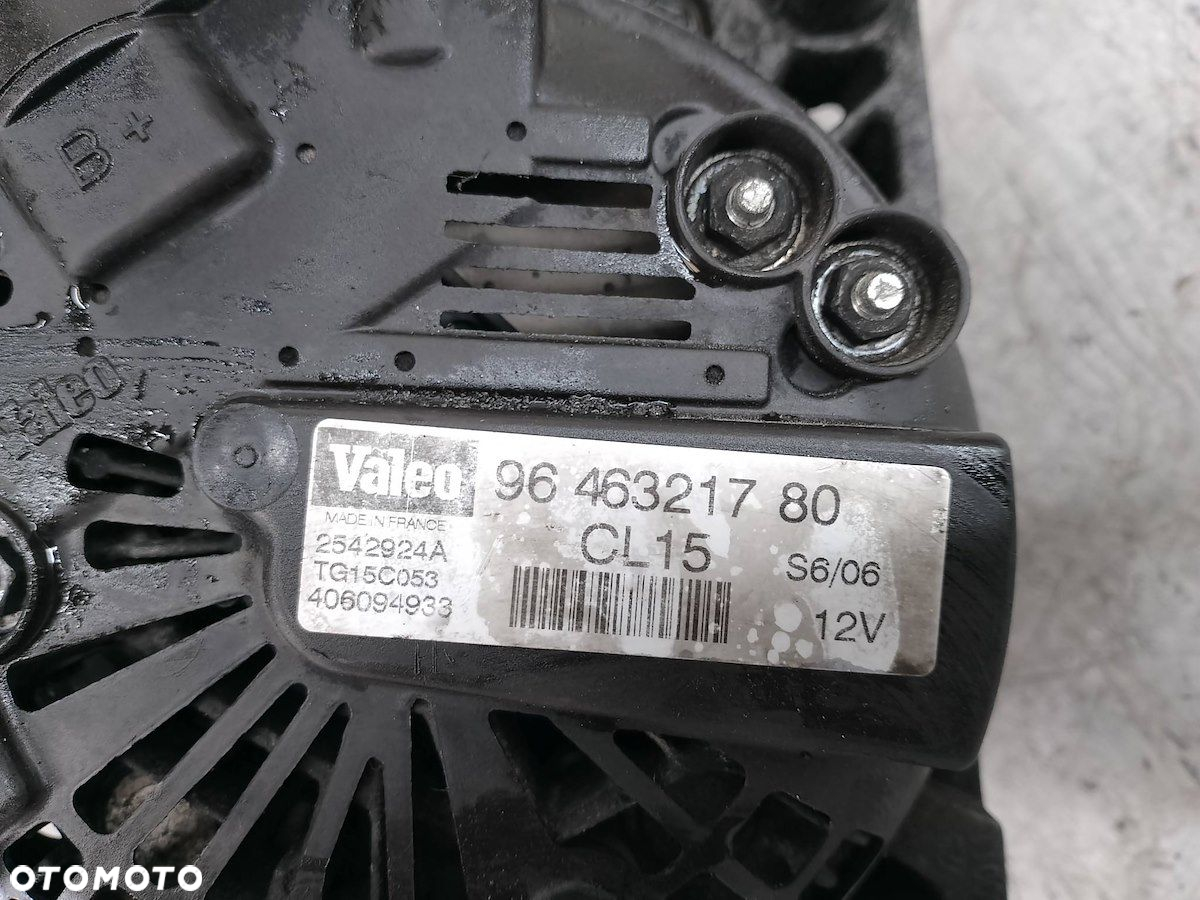 ALTERNATOR PEUGEOT 307 I 9646321780   2542924A  TG15C053   CL15 2.0 HDI - 3