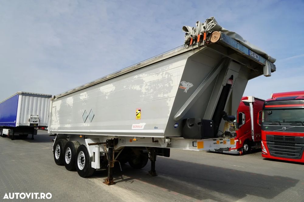 Benalu TIPPER / 30 m³ / ALUMINUM / LIFT AXLE / WEIGHT: 5,000 KG / ELECTRIC CURTAIN / IMPORTED - 2