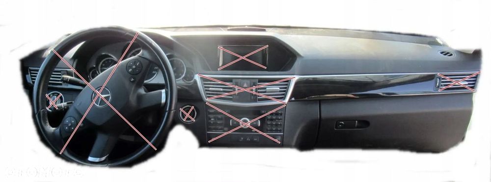 MERCEDES E-KLASA W212 KONSOLA DESKA ROZDZIELCZA AIRBAG SENSOR EUROPA - 1