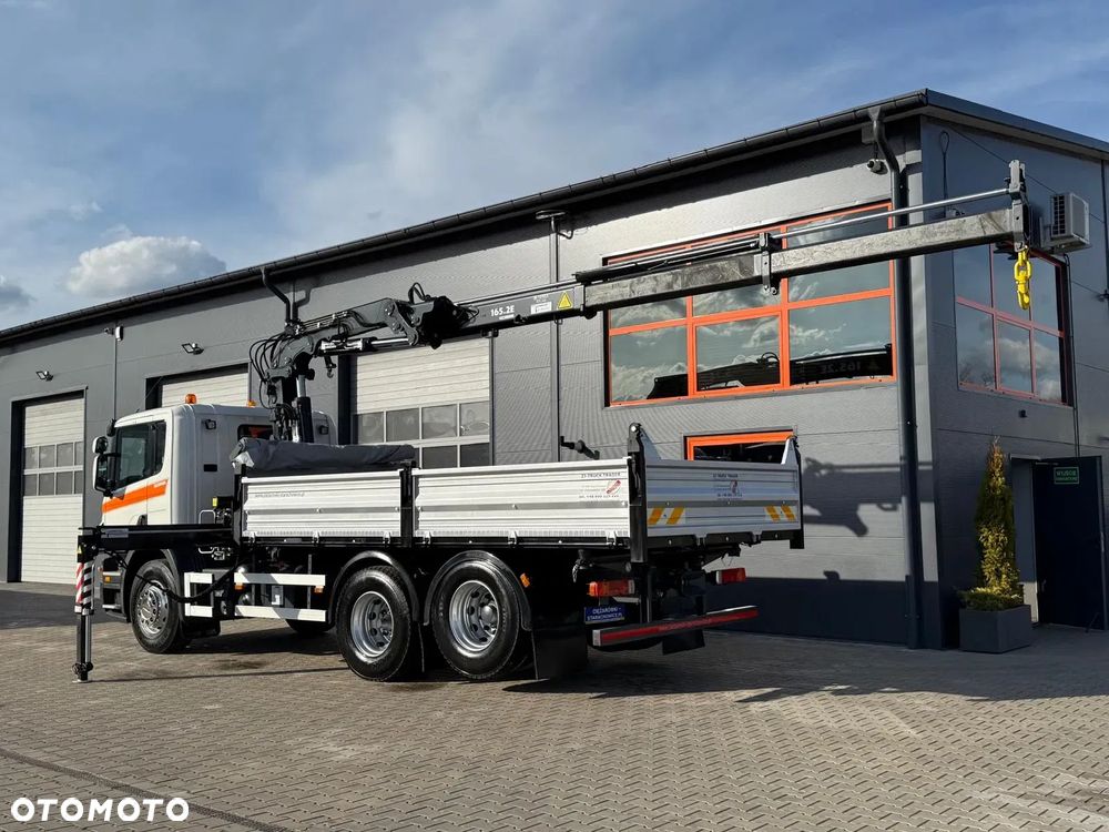 Scania Scania Scania P R 270 / 6x2 / 6x4 / wywrotka 3-S + HDS / stare tacho / żuraw , dzwig , kran , Krane - 12