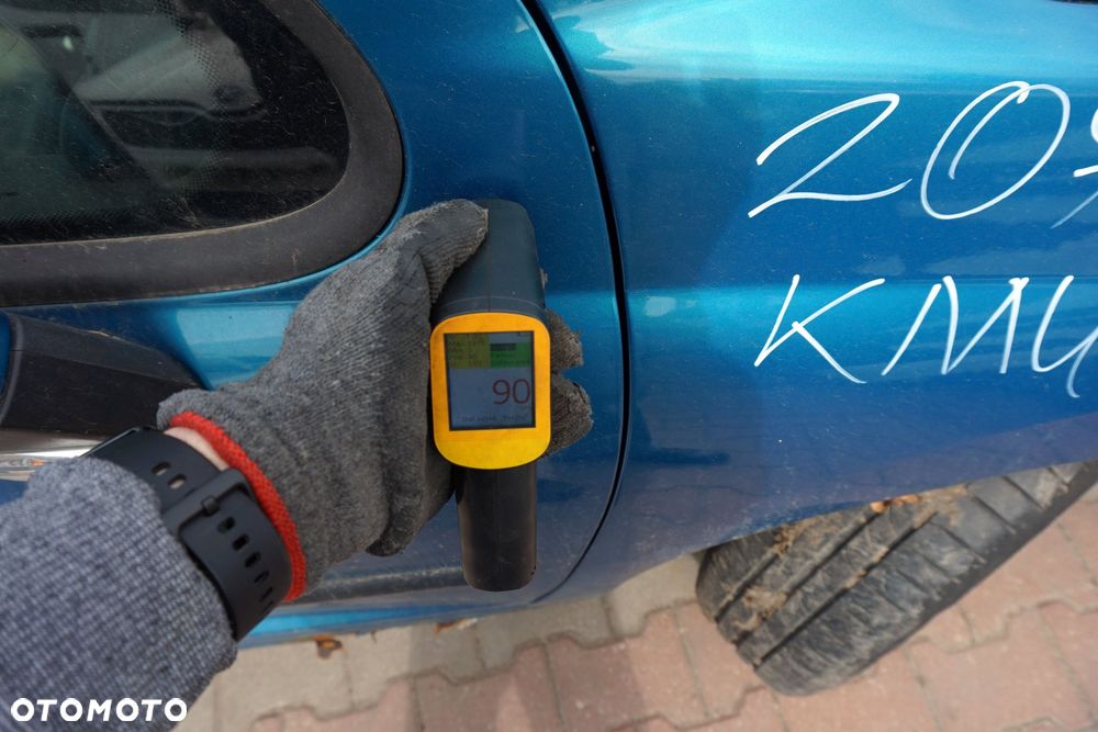DRZWI PRZEDNIE PRAWE 207  3D HB KMU  NIEBIESKI PEUGEOT 2006-2009 - 6