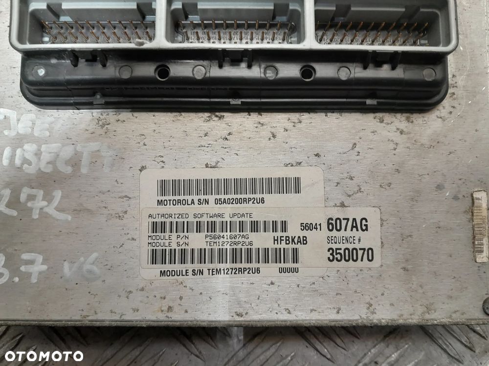 JEEP CHEROKEE LIBERTY KJ KOMPUTER STEROWNIK SILNIKA 3.7 V6 56041607AG - 4