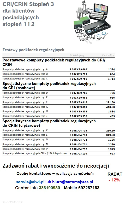 etap 3 elementy narzędzia  specjalne do wtryskiwaczy i narzędzia - 37