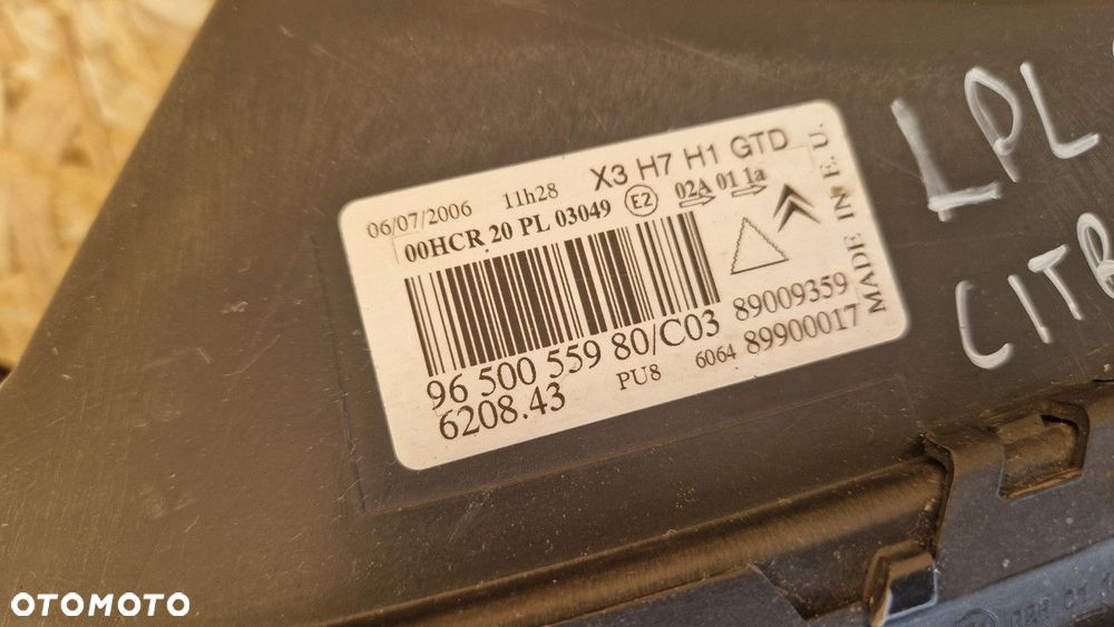 CITROEN C5 LIFT LAMPA PRZÓD PRZEDNIA LEWA  EUROPA 89009359 - 3