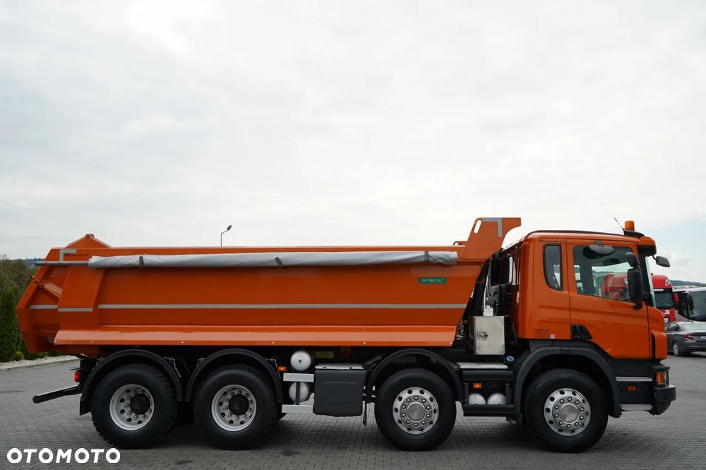 Scania P 410 / 8x4 / WYWROTKA TYLNOZSYPOWA / ALUFELGI / OPONY 100% / MANUAL / ŁADOWNOŚĆ 21 T - 13