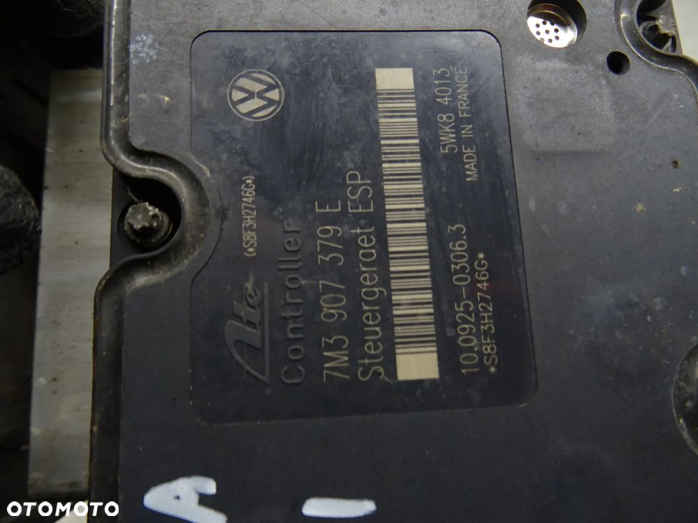 SEAT ALHAMBRA I LIFT 00-10 1.9TDI POMPA STEROWNIK ABS 7M3907379E / 7M3614111M - 3