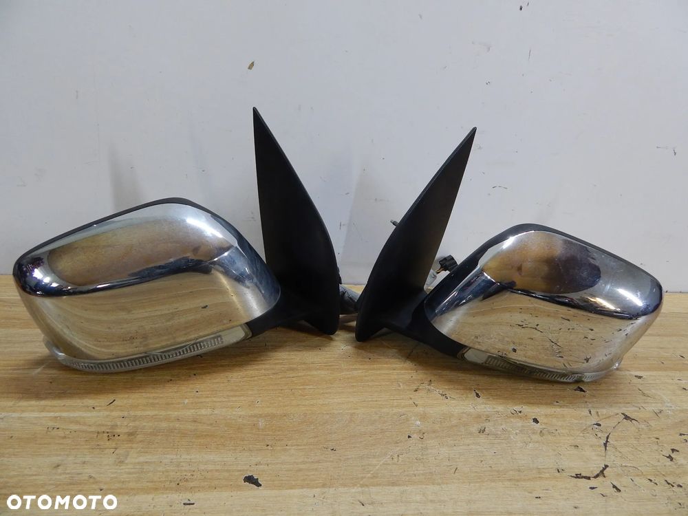 Lusterko zewnętrzne prawy lewy przód chrom Nissan Navara D40 Pathfinder R51 05-14 9 pinów Łuków części - 2