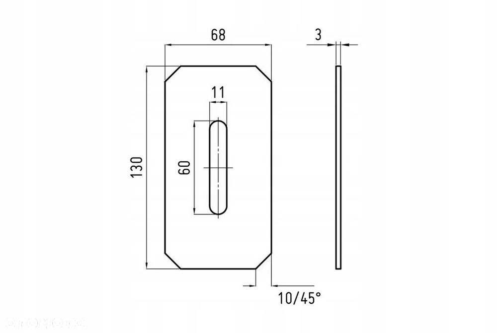 KRONE SKROBAK 130x68x4mm 490423.5 4904235 WŁOSKI - 2