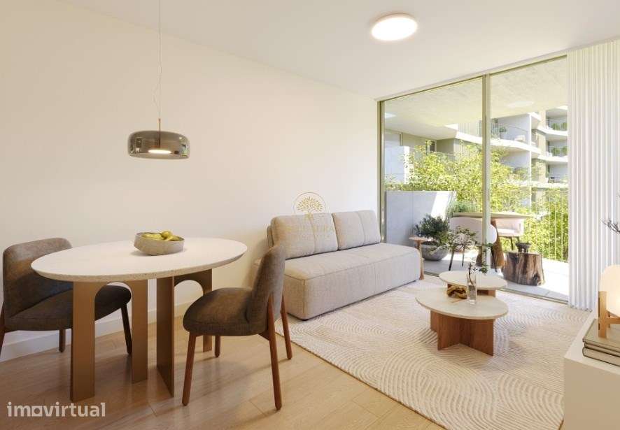 Apartamento T1 Novo em Condomínio Privado com Varanda - Grande imagem: 3/6