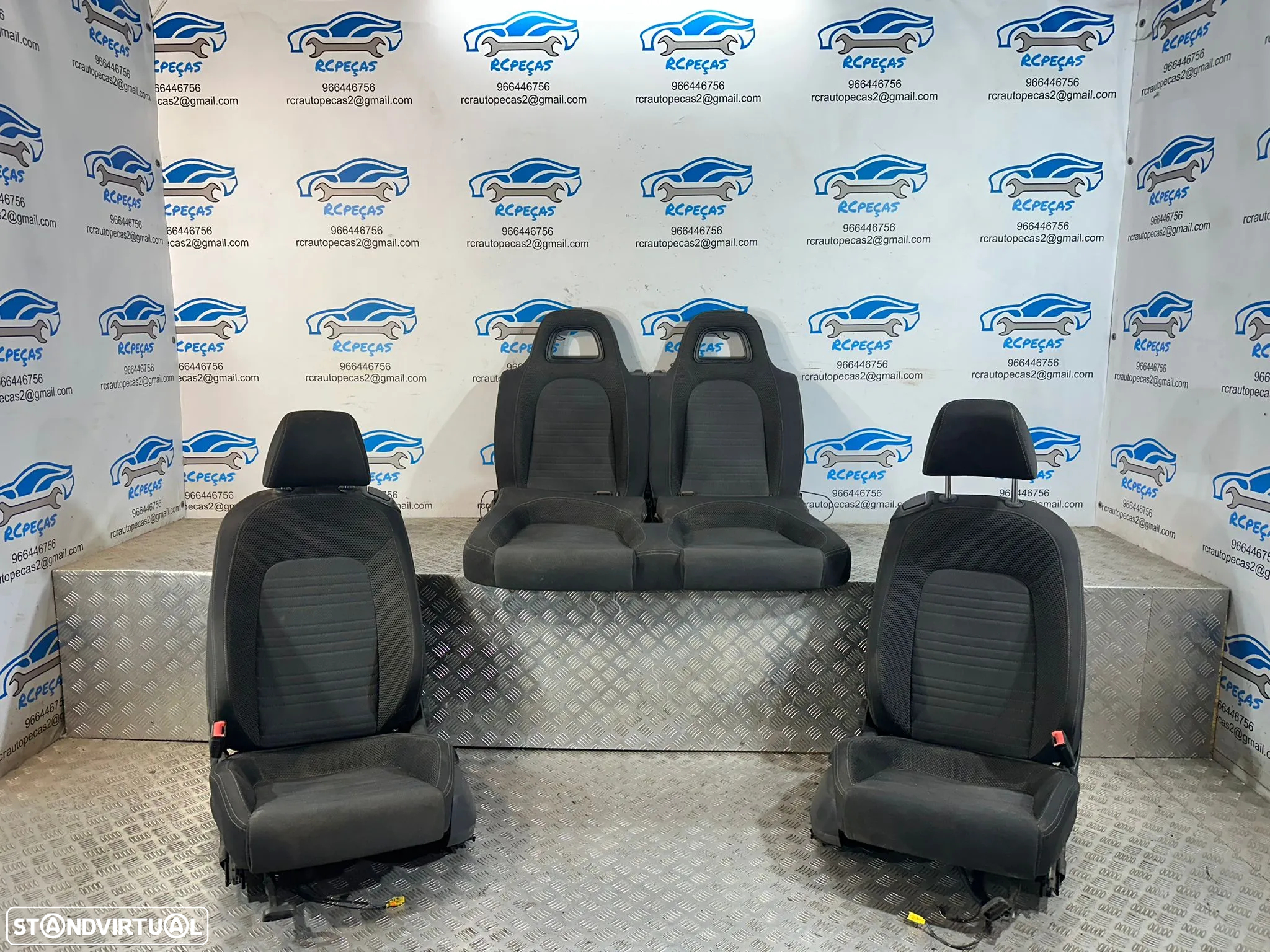 Conjunto Bancos Pele VW Volkswagen Scirocco III 3 Elétricos - 2