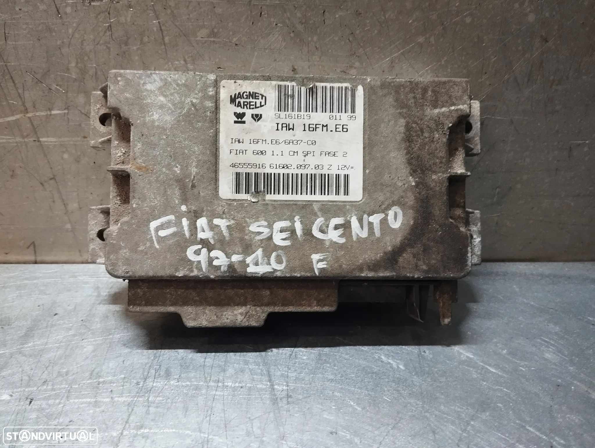 CENTRALINA DO MOTOR FIAT 600 SEICENTO IAW16FME6 46555916 - 1