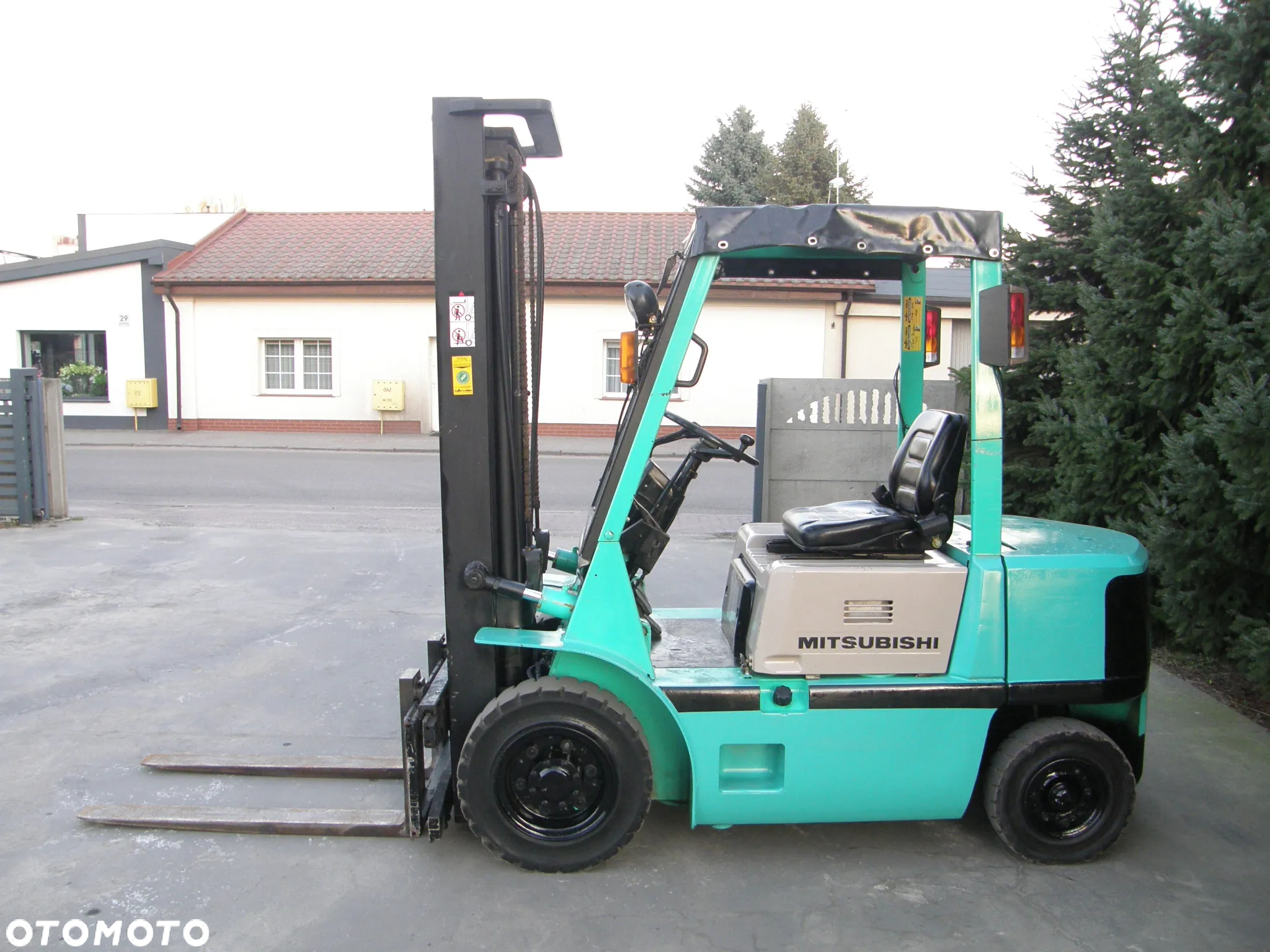Mitsubishi FD25 przesuw wózek widłowy z Niemiec - 6