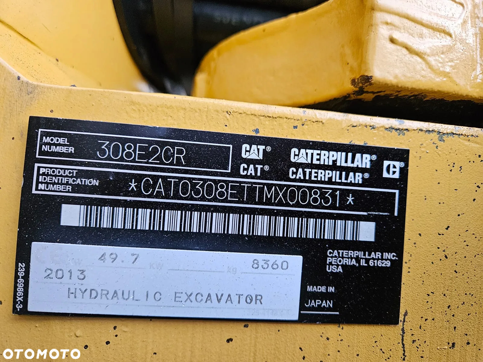 Caterpillar MINIKOPARKA CAT CATERPILLAR 308E2 CR 308 E2 307 309 2013R. ROTOTILT - 9