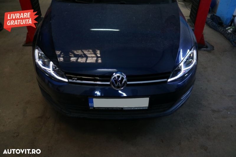 Faruri LED Bi-Xenon Look VW Golf 7 VII (2012-2017) Facelift G7.5 R Line Design cu - livrare gratuita - 9
