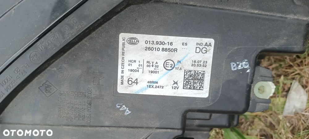 RENAULT CAPTUR II 2019 2020 lampa prawa przód przednia FUL LED - 3