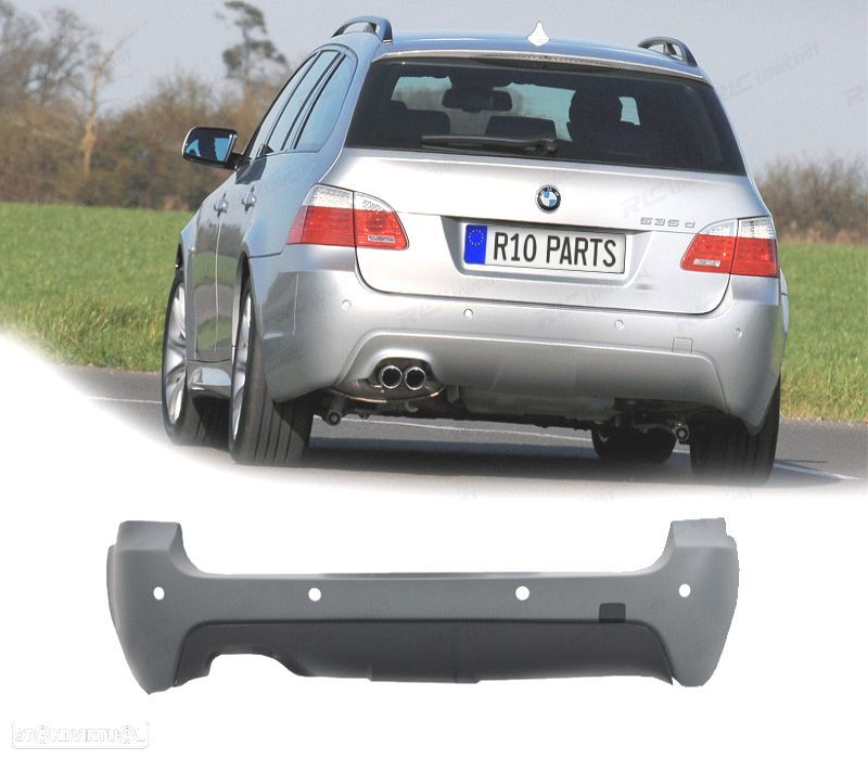 PARÁ-CHOQUES TRASEIRO BMW E61 03-07 LOOK M PDC - 1