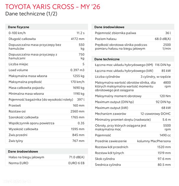 Toyota Yaris Cross Hybrid 1.5 Style - 12