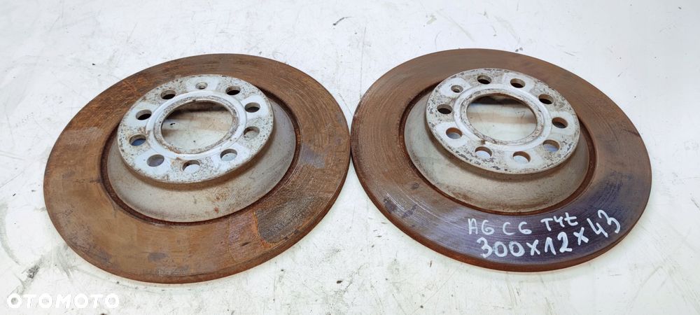 TARCZA TARCZE HAMULCOWE TYŁ AUDI A6 C6 300 MM 12 MM 43MM - 6