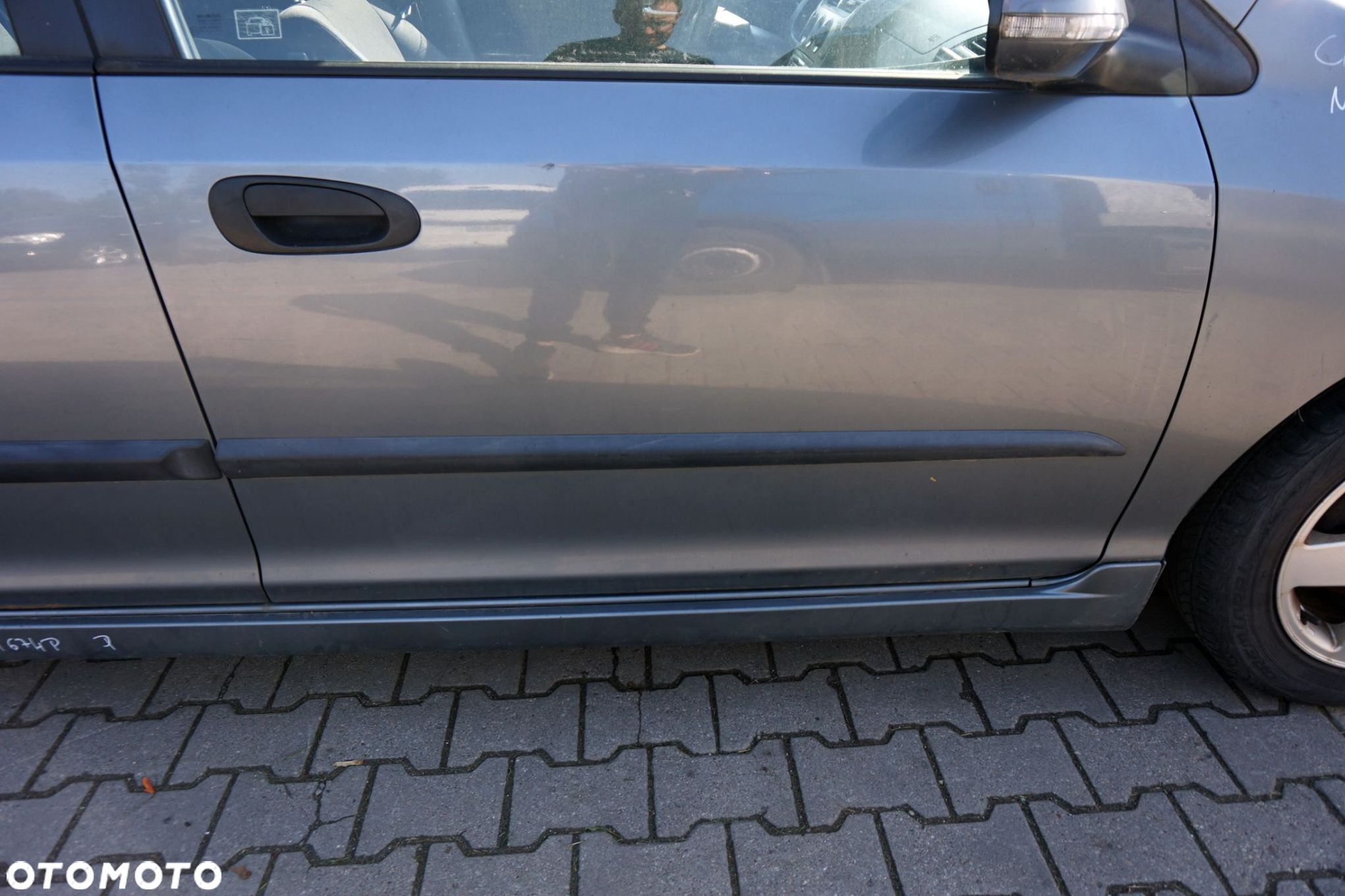 DRZWI PRZEDNIE PRAWE CIVIC VII LIFT 5D HB NH674P  SZARY COSMIC HONDA 2004-2006 - 3
